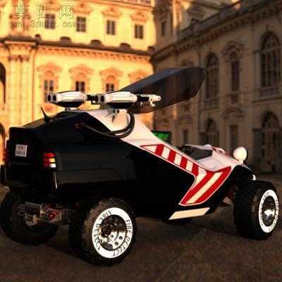 消防侦察车 3D模型