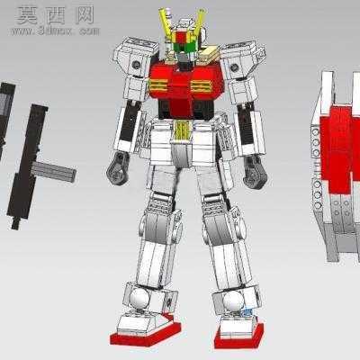 玩具机器人 3D模型设计,