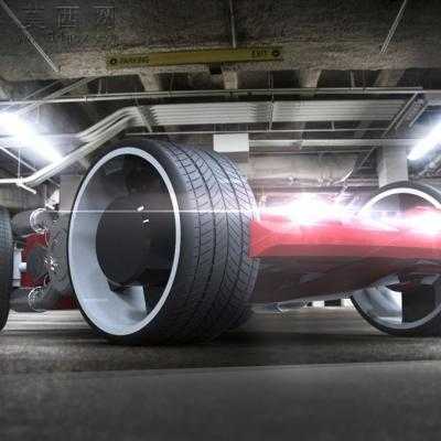 赛车 3D模型中望3D设计,Z3