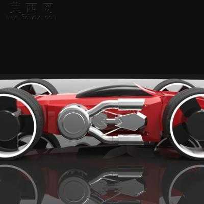 赛车 3D模型中望3D设计,Z3
