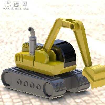 挖掘机 3D模型中望3D设计,Z3
