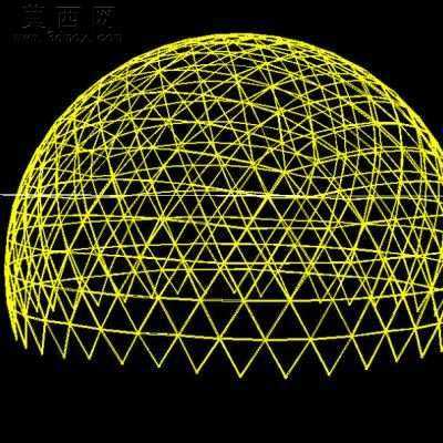 镂空圆顶屋 3D模型