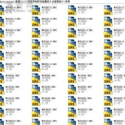 双梁吊钩桥式起重机全套图纸 CAD图纸