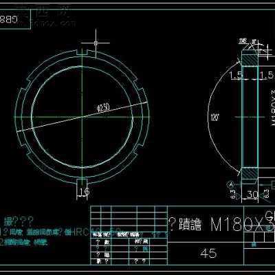 M180X3Բ��ĸ CADͼֽ