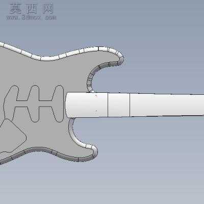 60年代STRAT复古吉他 3D模型