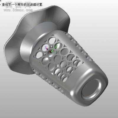 镂空的花瓶 3D模型中望3D设计,Z3