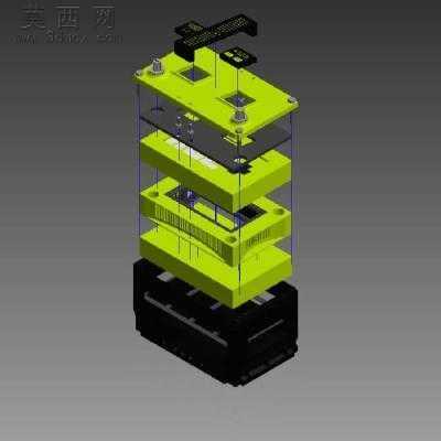 蓄电池外壳 3D模型