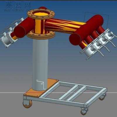 分水器试验台架 3D模型