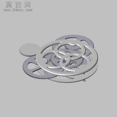 钟表内部结构 3D模型