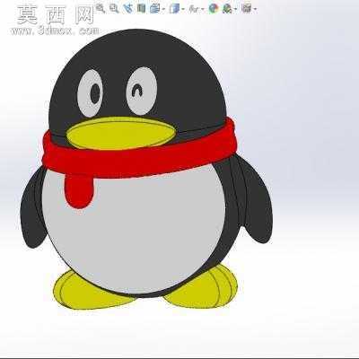 QQ企鹅 3D模型