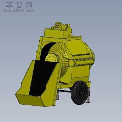 混凝土搅拌机 3D模型