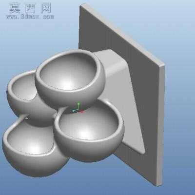 嵌套的托盘绿墙 3D模型
