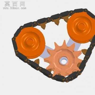 碾轮 3D模型