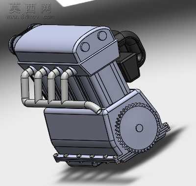 发动机 3D模型