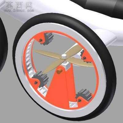 基于蓝牙4.0技术移动端控制飞行车 3D模型,ipj
