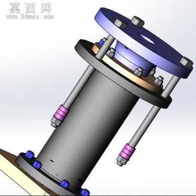 顶起缸 3D模型
