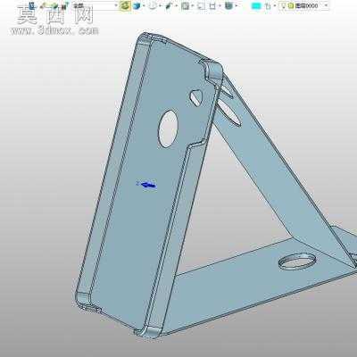 iphone5手机支架 3D模型中望3D设计,Z3