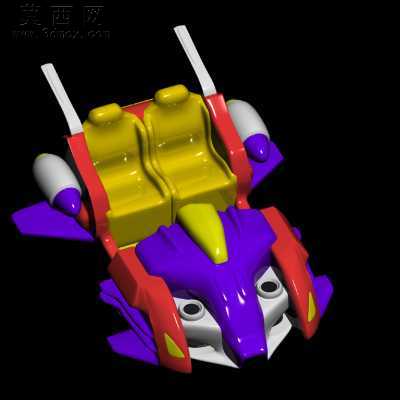 双座太空飞机 3D模型
