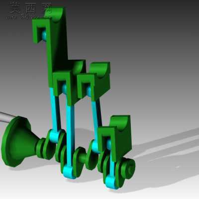 滚动的球装置 3D模型,FBX