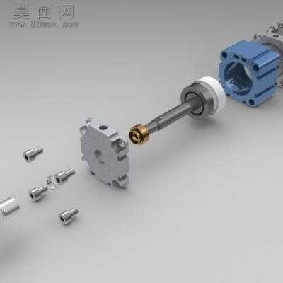 pneumatic气缸 3D模型