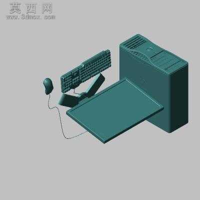 戴尔台式电脑 3D模型