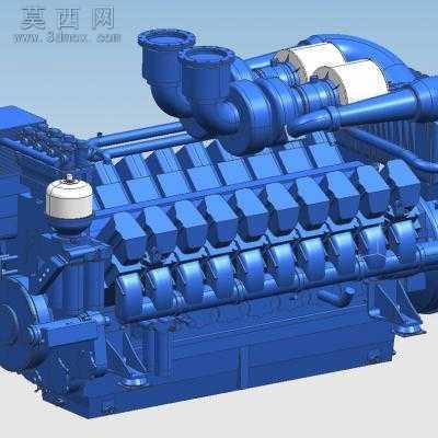 MTU 20V4000 ���� 3Dģ��