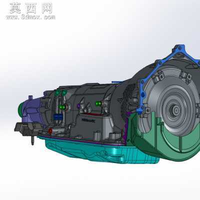 变速箱总成 3D模型