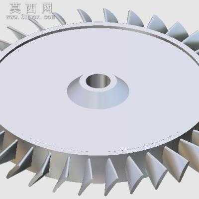扇叶 3D模型中望3D设计,Z3