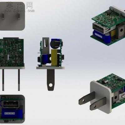 iPod电源适配器 3D模型