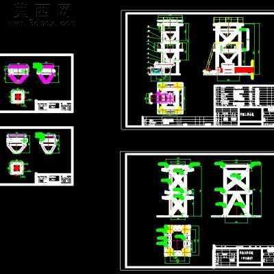 电子称皮带输送系统套图 CAD图纸