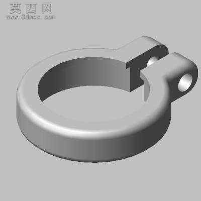 自行车座杆夹 3D模型