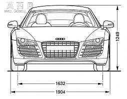 奥迪R8跑车 3D模型
