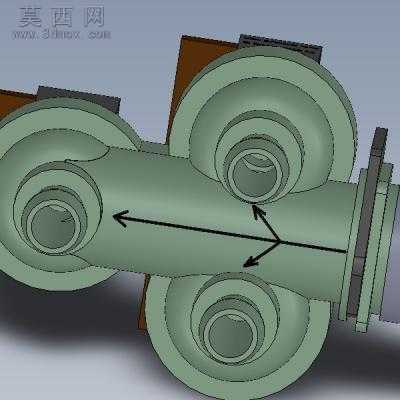 三通阀 3D模型