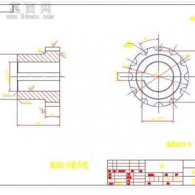 ZL10柱销齿式联轴器 CAD图纸