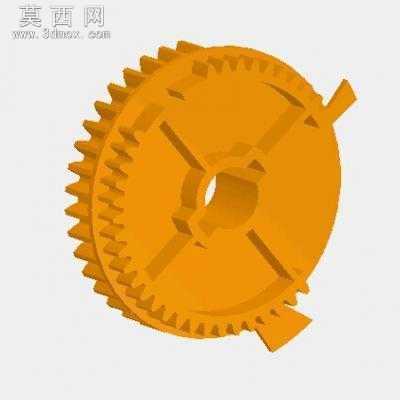打印机传动齿轮 3D模型