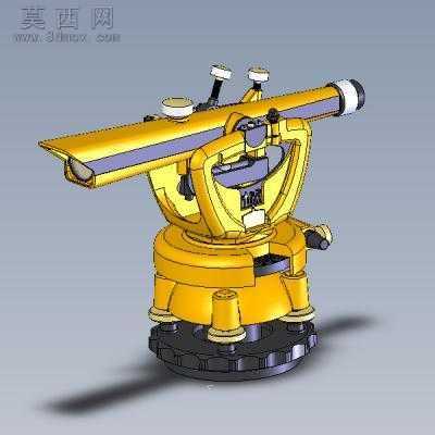 经纬水准仪 3D模型