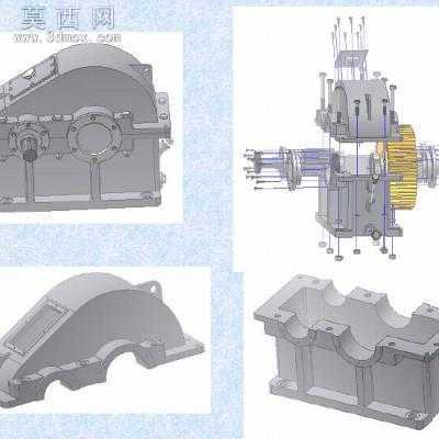 齿轮减速机 3D模型