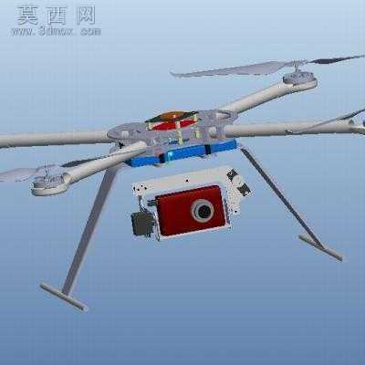 四轴飞行器 3D模型,Sl