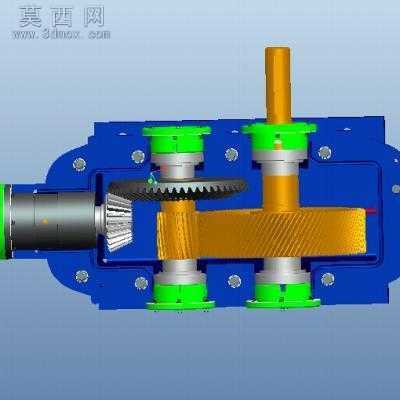 圆锥圆柱变速箱全套图纸 3D模型