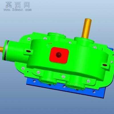 圆锥圆柱变速箱全套图纸 3D模型