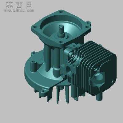 单缸发动机 3D模型