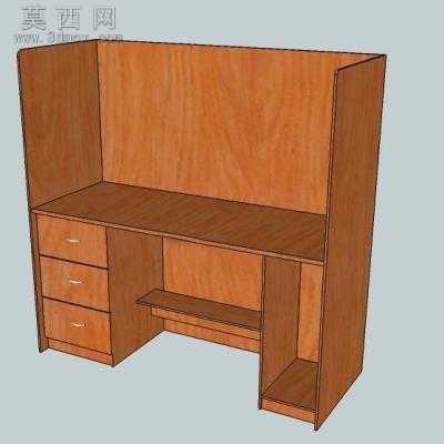 电脑桌 3D模型
