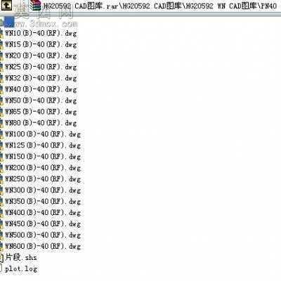 HG20592法兰(WN、SO)CAD图库 CAD图纸
