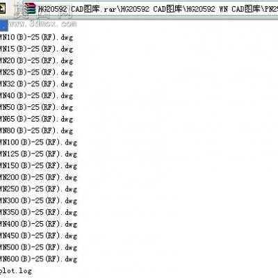 HG20592法兰(WN、SO)CAD图库 CAD图纸