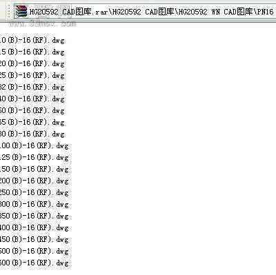 HG20592法兰(WN、SO)CAD图库 CAD图纸