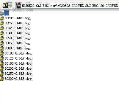 HG20592法兰(WN、SO)CAD图库 CAD图纸