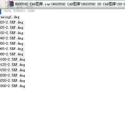 HG20592法兰(WN、SO)CAD图库 CAD图纸