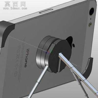 创意的iphone5S钥匙扣手机架 3D模型中望3D设计,Z3