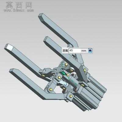 气动爪 3D模型