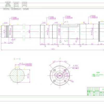 T611镗床主轴箱传动设计及尾柱设计 CAD图纸